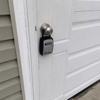 An unexplained photo of a lockbox